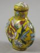 Chinese Cloisonne Enamel Snuff Bottle Floral Snuff Bottles photo 4