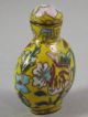 Chinese Cloisonne Enamel Snuff Bottle Floral Snuff Bottles photo 5