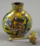 Chinese Cloisonne Enamel Snuff Bottle Floral Snuff Bottles photo 6