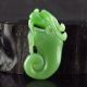 Hand - Carved Chinese Natural Green Hetian Jade Dragon Head Pendant Necklaces & Pendants photo 3