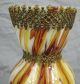 Antique Bohemian Cased Art Glass Vase With Brass Decorations Vases photo 5
