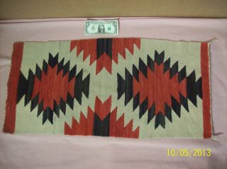 Vintage Authentic Native American Navajo Indian Wool Rug 36 