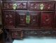 Signed Chinese Antique Carved Cabinet Cabinets photo 2