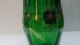Emerald Green Victorian Hand Blown Pitcher W/ Hand Enameled Designs Pitchers photo 5