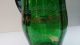 Emerald Green Victorian Hand Blown Pitcher W/ Hand Enameled Designs Pitchers photo 6