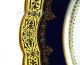 Sevres Chateau Tuilerie Plate 6 Courting Couple Mint Cobalt Raised Gold Trim Plates & Chargers photo 3
