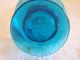 Antique Light Blue Art Glass Twisted Long Skinny Neck Pitcher Bud Vase Unsigned Vases photo 4