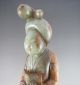 1820g Antique Chinese Old Hetian Jade Carved Lady Statue Other photo 10