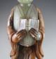 1820g Antique Chinese Old Hetian Jade Carved Lady Statue Other photo 3