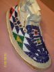 Vtg Antique Native Anerican Lakota Sioux Indian Beaded Moccasins Sinew Sewn Native American photo 10
