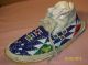 Vtg Antique Native Anerican Lakota Sioux Indian Beaded Moccasins Sinew Sewn Native American photo 11