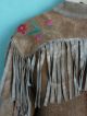 Antique Native American Cree Indian Embroidered Jacket Native American photo 10