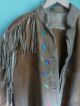 Antique Native American Cree Indian Embroidered Jacket Native American photo 6