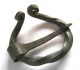 Rare C.  800 - 900 A.  D British Found Viking Period Bronze Pennanular Ring Brooch British photo 1