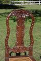 Rare Pair 18th C.  Italian Tall Chairs,  Hand Carved All Over; Pinned,  Mortised Pre-1800 photo 3