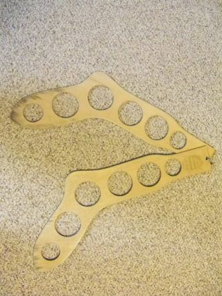 Primitive Antique Stocking,  Sock Dryers - Wooden Medium Size - Inter Woven photo