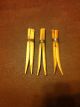 Rare 1800 ' S Early Antique Primitive Handmade Clothespins With Tin Metal Band Primitives photo 1