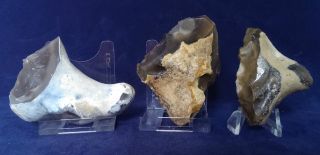 A British Group Of 3 Upper Palaeolithic / Mesolithic Flint Tools From Dorset photo