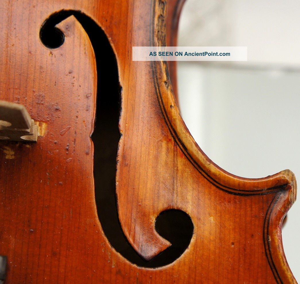 Good And Interesting Antique American Violin,  Excellent Tone - String photo