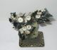 Rare Cloisonne Enamel Solid White Jade Stone Blossom Tree Other photo 2