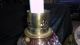 Arts & Crafts Small Lamp Metal Shade Glass Red Body With Faces Releif Lamps photo 3