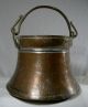 Arts And Crafts Copper Bucket With Handle Dovetail Cranberry Bucket Arts & Crafts Movement photo 1