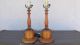 Mid Century Modern Danish Wood And Brass Table Lamps Mid-Century Modernism photo 10