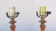 Mid Century Modern Danish Wood And Brass Table Lamps Mid-Century Modernism photo 6