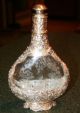 Antique Sterling Silver Overlay Bottle / Flask Storck & Sinsheimer,  Hanau Bottles, Decanters & Flasks photo 3