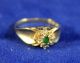 Antique Victorian 10k Diamond Emerald Elegant Ring Unique Item Not Scrap Bullion The Americas photo 5