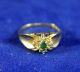 Antique Victorian 10k Diamond Emerald Elegant Ring Unique Item Not Scrap Bullion The Americas photo 6