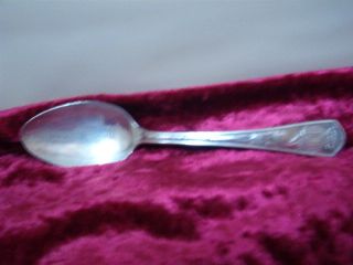 1933 Chicago Hall Of Science Commemorative Silve Plated Spoon,  Oneida,  Rostrum photo