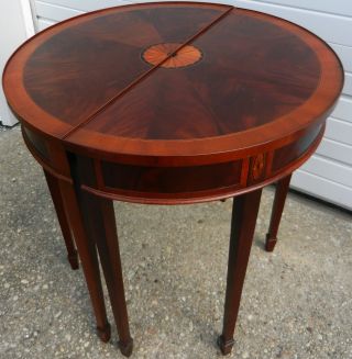 Two Unique Copley Square Accent Console Tables Federal Legs photo