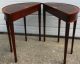 Two Unique Copley Square Accent Console Tables Federal Legs Mid-Century Modernism photo 3