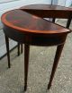 Two Unique Copley Square Accent Console Tables Federal Legs Mid-Century Modernism photo 4