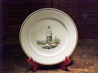 Set Of 4 Delightful C1877 Rorstrand Sweden Plates W/ Country Scenes And Costumes photo