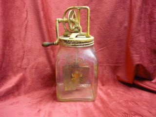 Old Vtg Antique Dazey Butter Churn 40 Wooden Paddle With Decal photo