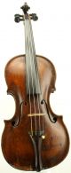 Old Antique Mittenwald Violin C.  1790 - Very Dark,  Very Loud,  Rich Sound String photo 11