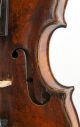 Old Antique Mittenwald Violin C.  1790 - Very Dark,  Very Loud,  Rich Sound String photo 6