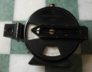 A Clinometer By F.  Barker & Son (1932) Ltd.  Of London In Leather Case photo