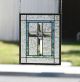 Clear Cross Contemporary Stained Glass Window Panel - Clear Beveled Cross 1940-Now photo 4