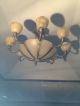 Imported Chandalier With 8 Arms From Spain.  Antique Bronze Finish With Alabaste Chandeliers, Fixtures, Sconces photo 1