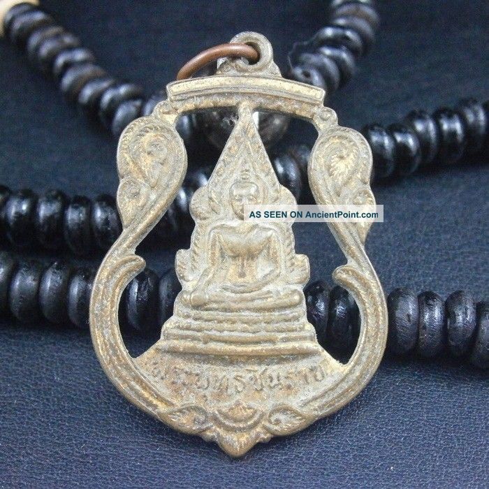 Rare Phraphutha Chin Raj Thai Buddha Amulet Necklace Pendant Antique Amulets photo
