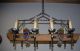 Rare Quality Wrought Iron 12 - Light Castle / Knight Style Chandelier Chandeliers, Fixtures, Sconces photo 4