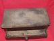 Mid 19th C.  Leather Horse Harness Maker ' S T&g Tool Box & Seat W Removable Draw Primitives photo 5