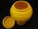 Antique Chinese Yellow Peking Glass Jar With Cover,  19th Century Vases photo 5