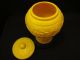 Antique Chinese Yellow Peking Glass Jar With Cover,  19th Century Vases photo 6