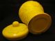 Antique Chinese Yellow Peking Glass Jar With Cover,  19th Century Vases photo 8