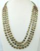 Vintage Antique 20k Gold Diamond Polki Kundan Enamel Work Necklace Rajasthan Ind Necklaces & Pendants photo 2