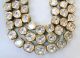 Vintage Antique 20k Gold Diamond Polki Kundan Enamel Work Necklace Rajasthan Ind Necklaces & Pendants photo 5